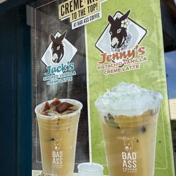 Bad Ass Coffee of Hawaii - Will try pistachio next time - Coffee & Tea Near Me - Lahaina, Hawaii