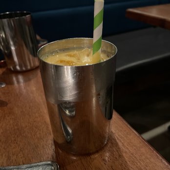 Khan Saab Desi Craft Kitchen - Mango Lassi - it's v tiny and small glass - Pakistani Near Me - Fullerton, California Khan Saab Desi Craft Kitchen - Mango Lassi - it's v tiny and small glass - Pakistani Near Me - Fullerton, California