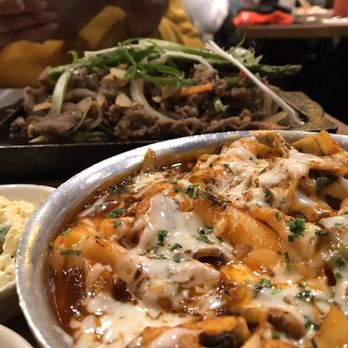 Five Senses - 16. Bulgogi and 8. Hae Mool Cheese Ddukbokki - Korean Near Me - New York, New York