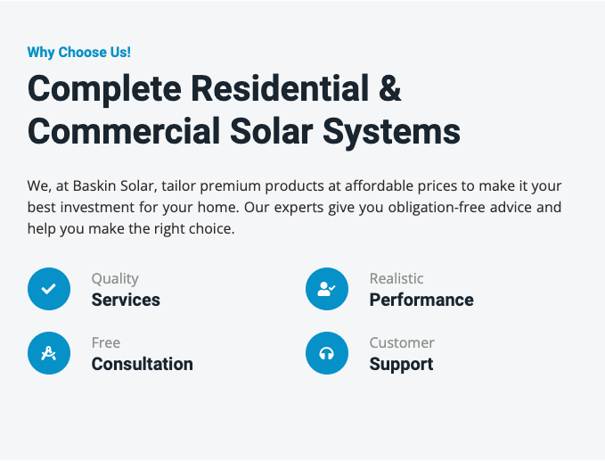 Slide of Baskin Solar