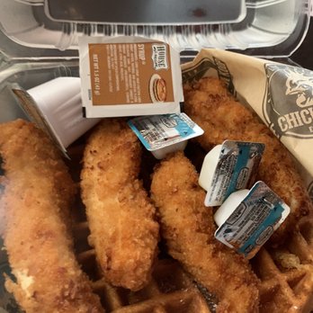 The Chicken Koop - Chicken and waffles, asked for tenders instead of chicken wings. - New American Near Me - Whittier, California The Chicken Koop - Chicken and waffles, asked for tenders instead of chicken wings. - New American Near Me - Whittier, California