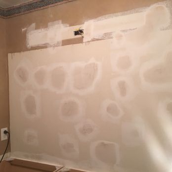The Fairhope Handyman - Finish wall behind old mirror for new smaller mirror - General Contractors Near Me The Fairhope Handyman - Finish wall behind old mirror for new smaller mirror - General Contractors Near Me