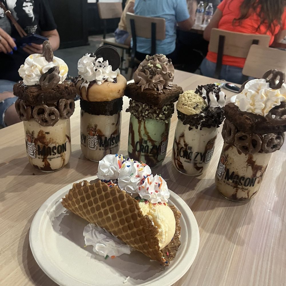 The Crazy Mason - Classic milkshakes and ice cream taco! - Desserts Near Me - Myrtle Beach, South Carolina The Crazy Mason - Classic milkshakes and ice cream taco! - Desserts Near Me - Myrtle Beach, South Carolina