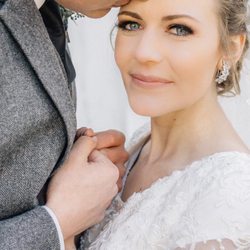 Kellie Ross at MALVA House Of Hair - Bridal updo for the big day!  She's gorgeous!