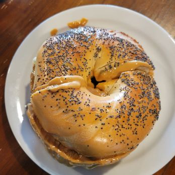 Boonton Coffee - Bagel with peanut butter - Coffee Roasteries Near Me - Boonton, New Jersey