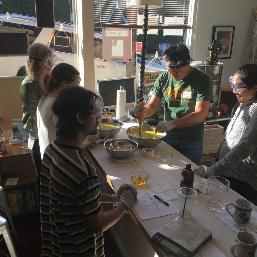 The King's Roost - The beginning of our soap making class! So fun. - Do-It-Yourself Food Near Me - Los Angeles, California The King's Roost - The beginning of our soap making class! So fun. - Do-It-Yourself Food Near Me - Los Angeles, California