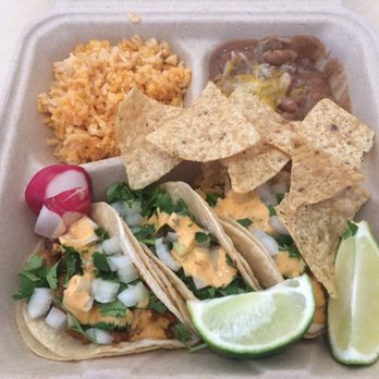 Los Jarochos Grill - Three taco combo - carne asada, al pastor, and chicken plus rice and beans - Food Trucks Near Me - Fremont, California Los Jarochos Grill - Three taco combo - carne asada, al pastor, and chicken plus rice and beans - Food Trucks Near Me - Fremont, California