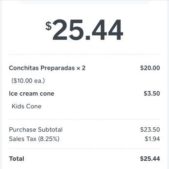 Café Chamoy - $10 for Conchitas Preparadas!!! We'll never go back here, it's not that good to be worth $10. The ice cream wasn't that good either. - Desserts Near Me - Rockwall, Texas