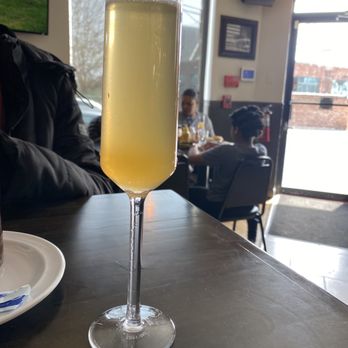 Light Rail Cafe - Peach Mimosas - Bars Near Me - Jersey City, New Jersey Light Rail Cafe - Peach Mimosas - Bars Near Me - Jersey City, New Jersey