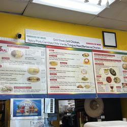Taqueria El Coral - September 2023 menu