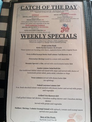 Menu photo 7 Fresh Catch Mansfield, MA