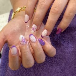 Sea stars - cats eye- french tip