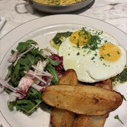 Spiced kafta with eggs, and a side of rice Spiced kafta with eggs, and a side of rice