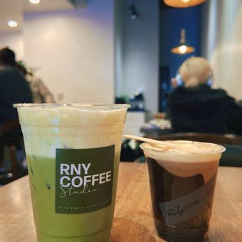 Rny Coffee Studio - Matcha latte; cracking ferrero latte - Cafes Near Me - Los Angeles, California Rny Coffee Studio - Matcha latte; cracking ferrero latte - Cafes Near Me - Los Angeles, California