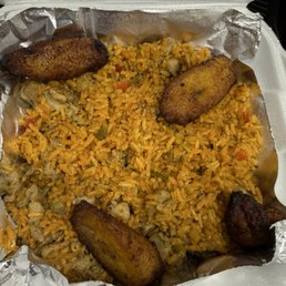 Chicken and rice with plantains Chicken and rice with plantains