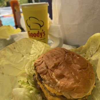 Goody's Cafe - 2/3 lb. Double Cheeseburger ! Super tasty ! - American Near Me - Palm Springs, California