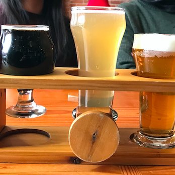 Jubeck New World Brewing - Beer flight! - Breweries Near Me - Dubuque, Iowa