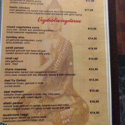 Curry Palace & Tandoor - Vegetarian entrees