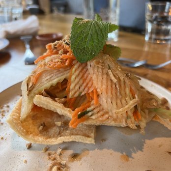 Co Nam - Papaya Salad on Shrimp Cracker - Vietnamese Near Me - Oakland, California Co Nam - Papaya Salad on Shrimp Cracker - Vietnamese Near Me - Oakland, California