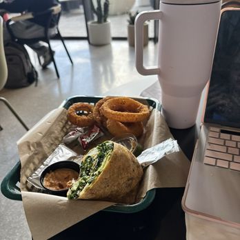 Treehouse - Tijuana caesar wrap w/ onion rings - Breakfast & Brunch Near Me - San Diego, California Treehouse - Tijuana caesar wrap w/ onion rings - Breakfast & Brunch Near Me - San Diego, California