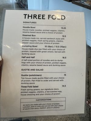 Menu photo 7 Three Fold Noodles and Dumpling Little Rock, AR Menu photo 7 Three Fold Noodles and Dumpling Little Rock, AR