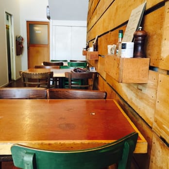 Domain & Ayr - Love the idea of their wooden texture;) - Cafes Near Me - Auckland, AUK