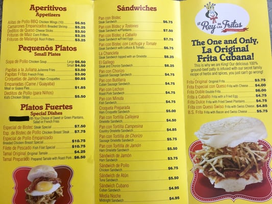 Menu photo 5 El Rey De Las Fritas Miami, FL Menu photo 5 El Rey De Las Fritas Miami, FL