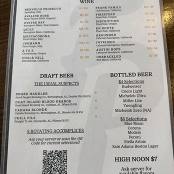 Front Porch - Alcohol menu - Bars Near Me - Hoover, Alabama Front Porch - Alcohol menu - Bars Near Me - Hoover, Alabama