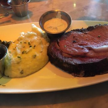 The Dead Fish - Standard Prime Rib medium rare. Side of creamed spinach and mashed potatoes. - Seafood Near Me - Crockett, California The Dead Fish - Standard Prime Rib medium rare. Side of creamed spinach and mashed potatoes. - Seafood Near Me - Crockett, California