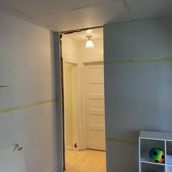 J Gomez Painting - Hallway in process - Painters Near Me