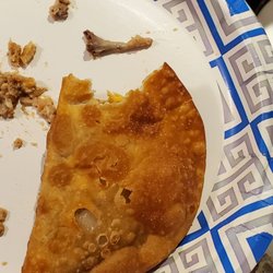 El Merenguito Restaurant - Chicken Empanada...chicken bones inside