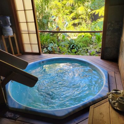Private Hot Tub / Sauna Rooms - Enjoy 90 minutes in our Private Hot Tub and Sauna Room.
Private serene views of our 70 year old bamboo garden.
Private Showers, Hot Tub, and Saunas in every room! Private Hot Tub / Sauna Rooms - Enjoy 90 minutes in our Private Hot Tub and Sauna Room.
Private serene views of our 70 year old bamboo garden.
Private Showers, Hot Tub, and Saunas in every room!