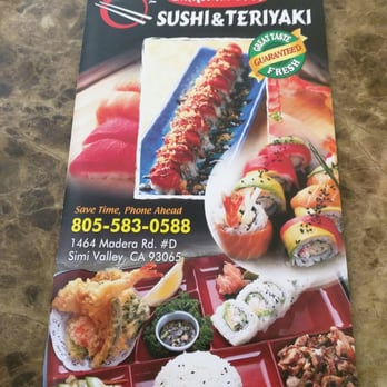 California Bowl - Menu front - Japanese Near Me - Simi Valley, California
