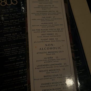1803 Nyc - Drinks - Cajun/Creole Near Me - New York, New York