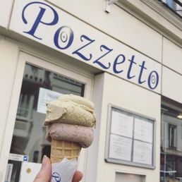 Pistachio and fig gelato