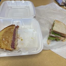 Had a Reuben and a turkey avocado Had a Reuben and a turkey avocado