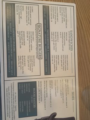 Menu photo 4 Taxman Brewery Bargersville, IN