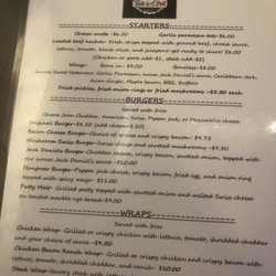 Sidetrack'd Bar & Grill - Menu