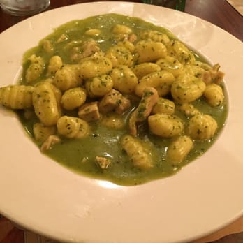 Gino's Pizzeria - Gnocchi with Chicken and Pesto Sauce - Pizza Near Me - Belleville, New Jersey
