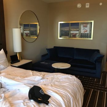 Circa - Room had ample comfortable seating space that allowed for family to come and have a visit prior to our dinner reservations. - Casinos Near Me - Las Vegas, Nevada