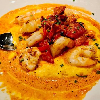 Seasons 52 - Wood-Grilled Shrimp and Grits - New American Near Me - Jacksonville, Florida Seasons 52 - Wood-Grilled Shrimp and Grits - New American Near Me - Jacksonville, Florida