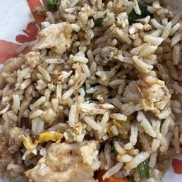 Salted fish and chicken fried rice Salted fish and chicken fried rice
