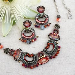 Perfect Details - Chandelier earrings & statement from Alaya Bar Jewelry. Showcased her unique designs & unusual style.
