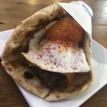 Egeo - Suvlakeria Griega - Hamburger wrap with egg! - Greek Near Me - Madrid, M Egeo - Suvlakeria Griega - Hamburger wrap with egg! - Greek Near Me - Madrid, M