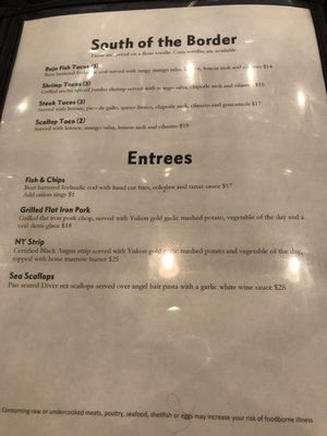 Menu photo 6 Fat Crow Newfane, VT