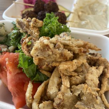 Clover Food Lab - Fried Blue Oyster platter - Coffee & Tea Near Me - Newton, Massachusetts Clover Food Lab - Fried Blue Oyster platter - Coffee & Tea Near Me - Newton, Massachusetts