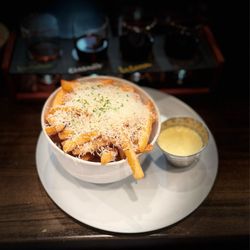 Cozy Brew Cafe - Truffle fries paired with a wine flight