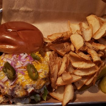 Brick Top's Pub - The chili cheese burger with their amazing fries! - Burgers Near Me - Austin, Texas Brick Top's Pub - The chili cheese burger with their amazing fries! - Burgers Near Me - Austin, Texas