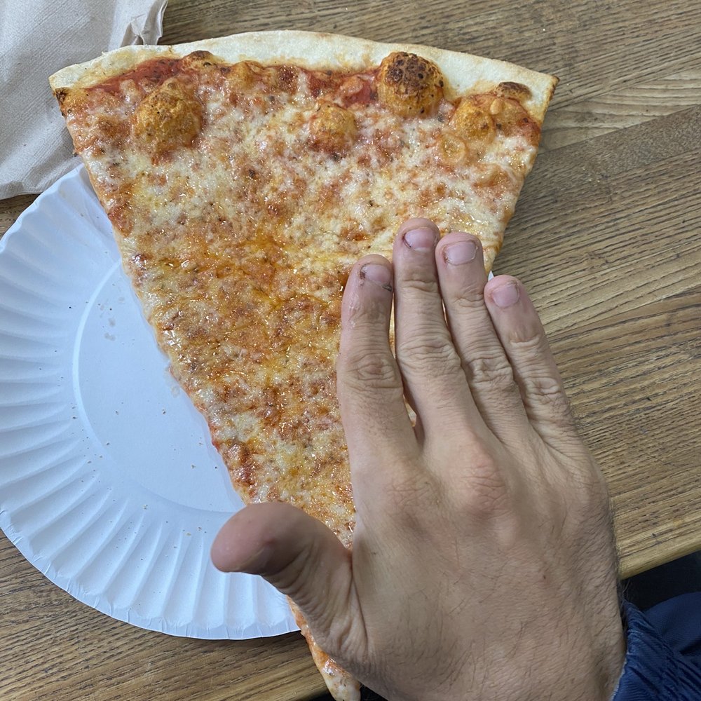 Mezza Luna Pizza - Regular Cheese Pizza Slice - Pizza Near Me - Bronx, New York Mezza Luna Pizza - Regular Cheese Pizza Slice - Pizza Near Me - Bronx, New York