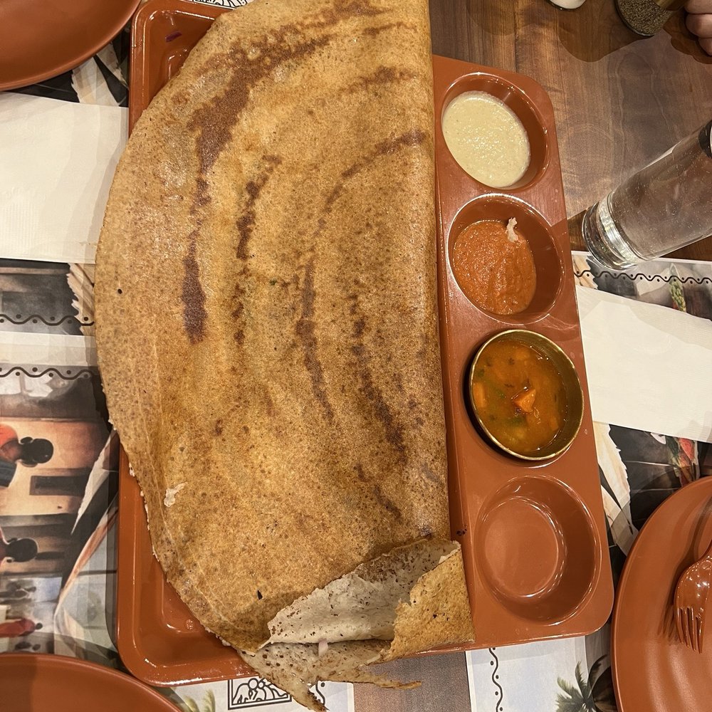 Masala onion dosa